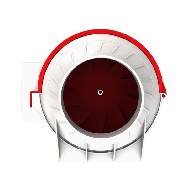 DF100-MS/AS-HA 4 Inch EC Motor Mixed-Flow Inline Duct Fan with PP Plastic Housing - Image 3