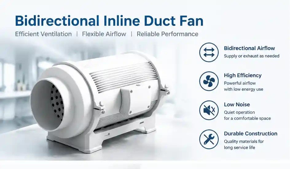 Bidirectional Inline Duct Fan: Flexible Airflow for Modern Ventilation Systems